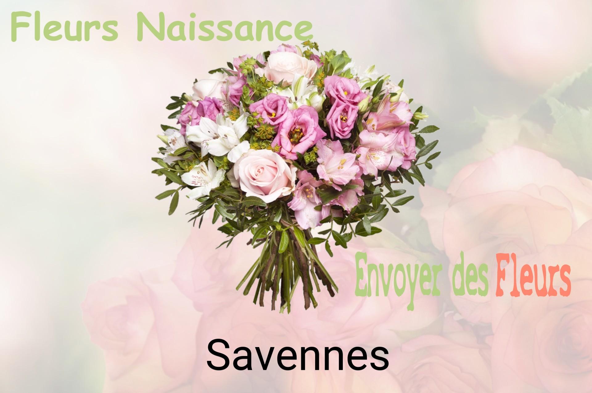 Bouquet de fleurs de naissance livré à Savennes